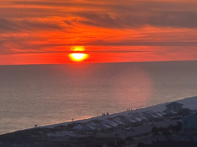 Sunset from balcony