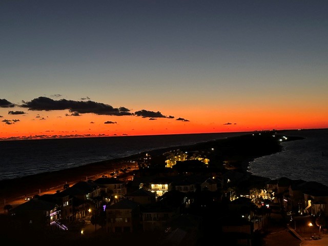 Sunset at dusk